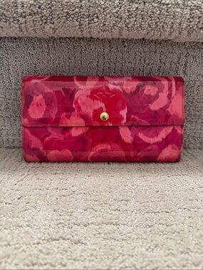 LV Vernis Indian Rose Ikat Monogram Sarah Wallet